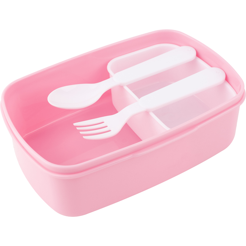 Lunchbox with fork and spoon Kite Cookies K22-163-2, 750 ml