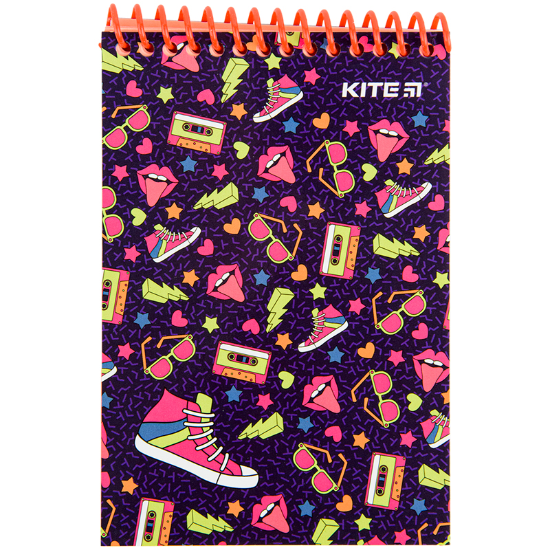 Spiral notebook Kite Run&Fun K22-196, 48 sheets, А6