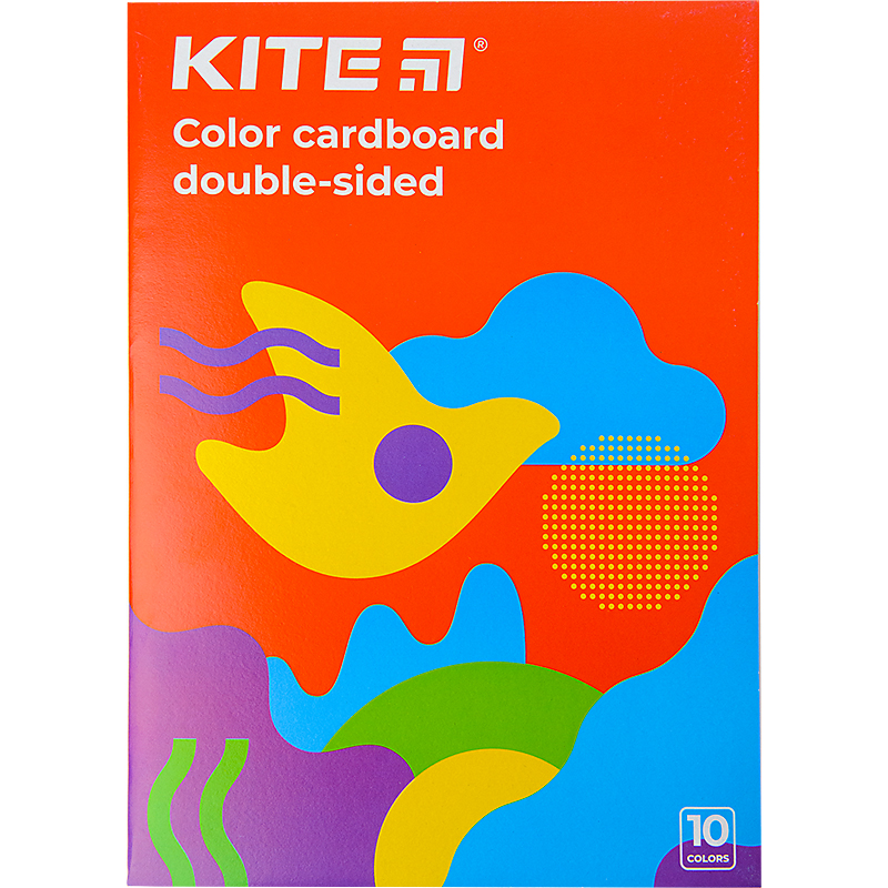 Color cardboard, double-sided Kite Fantasy K22-255-2, А4, 10 sheets/10 colors