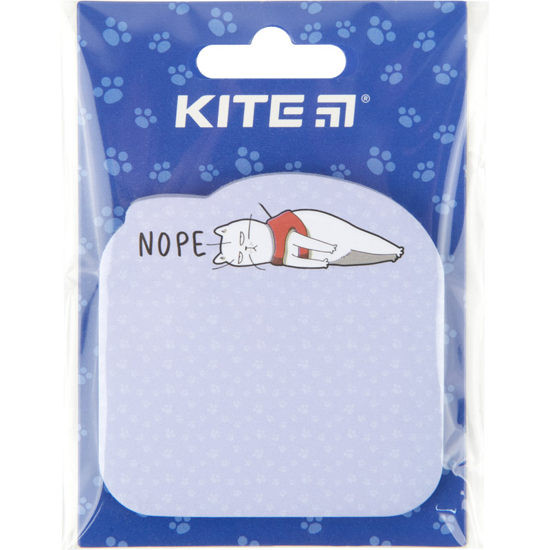 Papierblock mit Klebeschicht Kite Nope cat K22-298-1, 70х70 mm, 50 Blätter