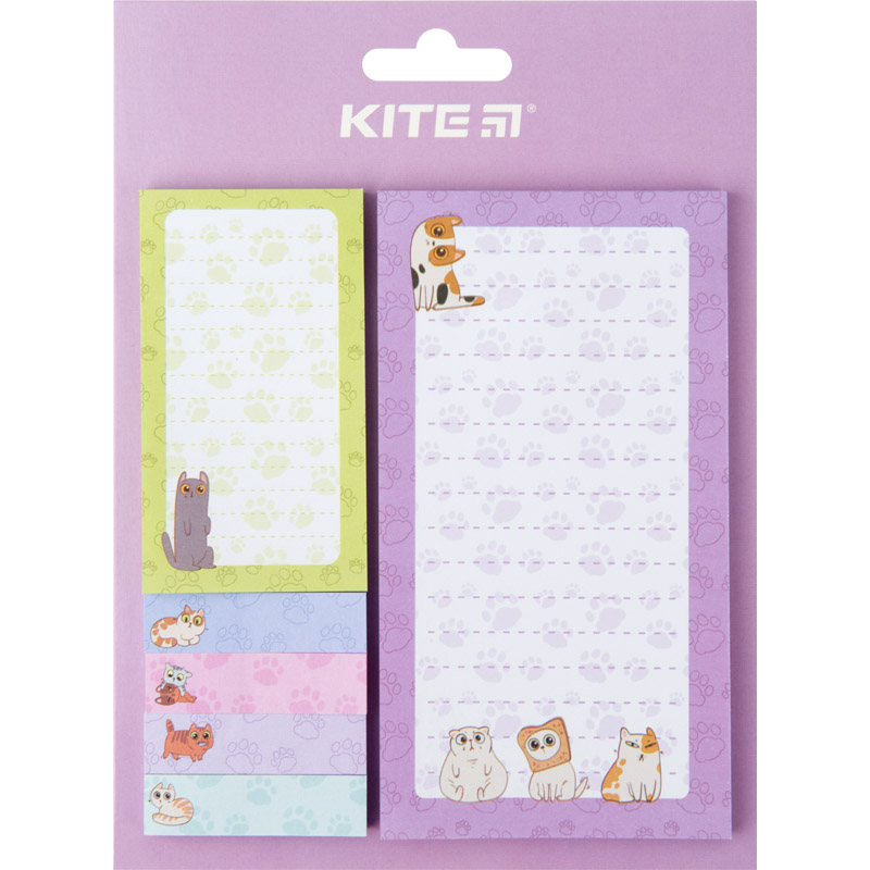 Sticky notes Kite Bread cat K22-299-1, set