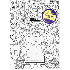 Coloring book cover Kite Cats&Dogs K22-310-01, А4+, PVC 1