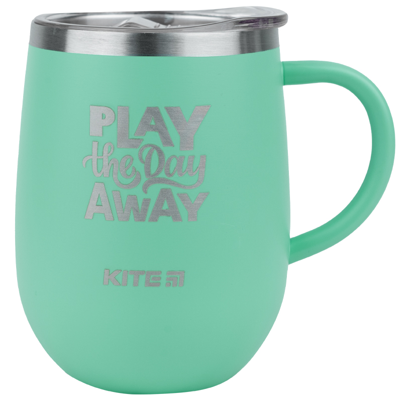 Thermomug Kite Play all day away K22-378-02-1, 360 ml, turquoise