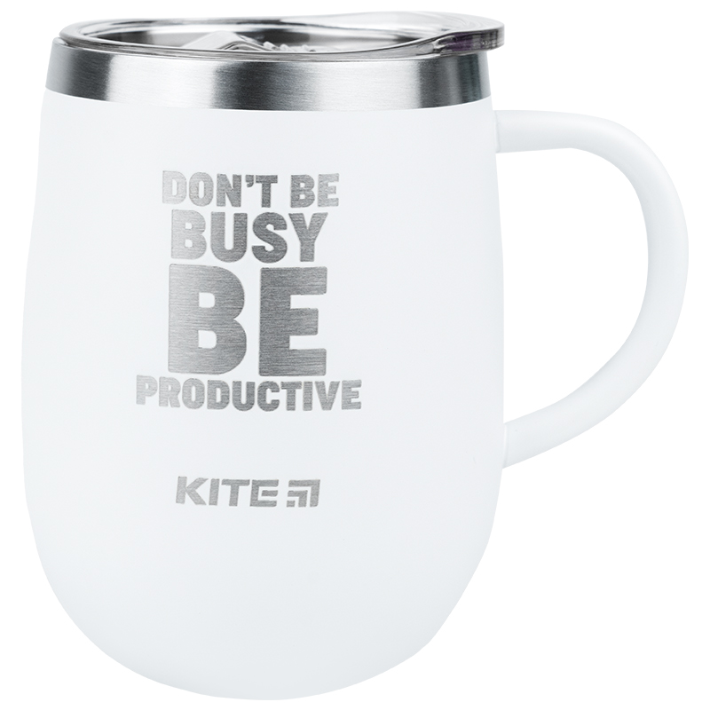 Thermobecher Kite K22-378-03-1, 360 ml, weiß Be productive
