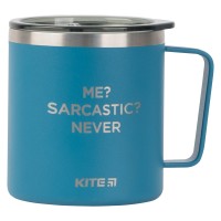 Thermomug Kite Me Sarcastic Never K22-379-02-1, 400 ml, blue
