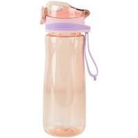 Water bottle with a straw Kite K22-419-01, 600 ml, pink
