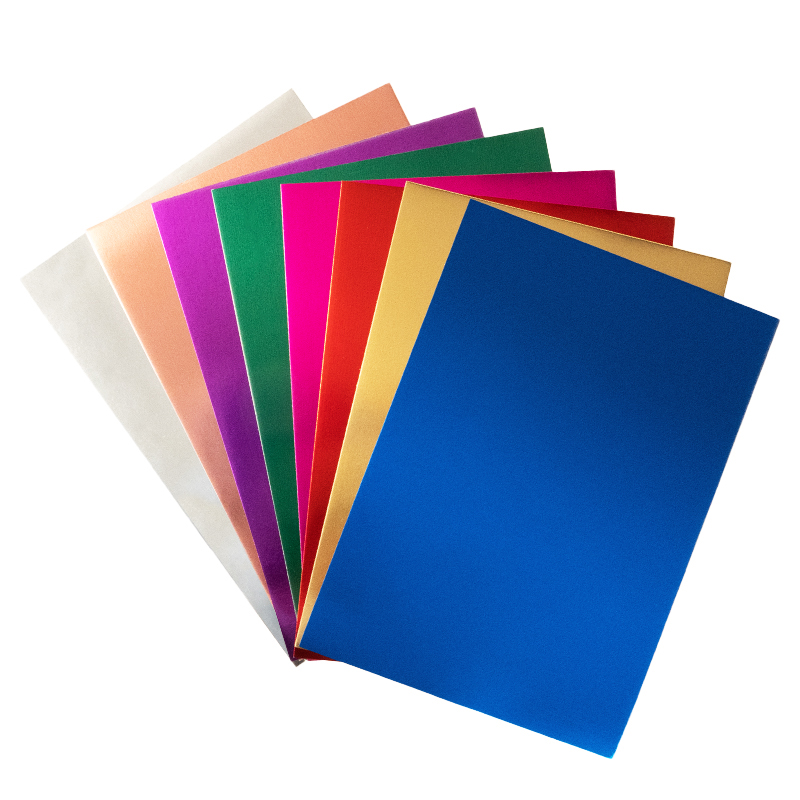 Metallic color cardboard Kite K22-420, А4, 8 sheets /8 colors