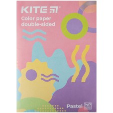 Color paper double-sided Kite Fantasy K22-427 (14 sheets/7 pastel colors), А4