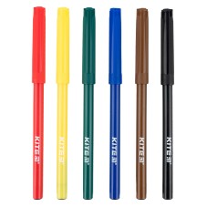 Set of fiber-tipped pens Kite Dogs K22-446, 6 colors