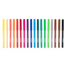 Set of fiber-tipped pens Kite Dogs K22-448, 18 colors 1