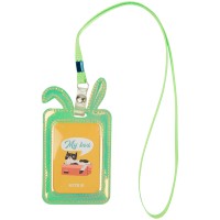 Name badge Kite Bunny K22-449-03, holographic effect, green