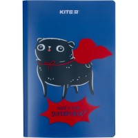 Notebook platic double cover Kite Weird dog K22-460-1, A5+, 40 sheets