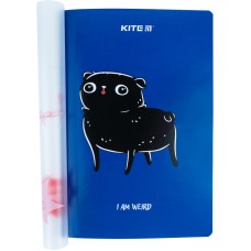 Notebook platic double cover Kite Weird dog K22-460-1, A5+, 40 sheets 1