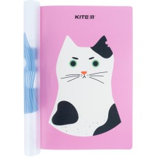 Kunststoff-Notizblock Kite Gangster cat K22-460-3, А5+, 40 Blätter, kariert 1