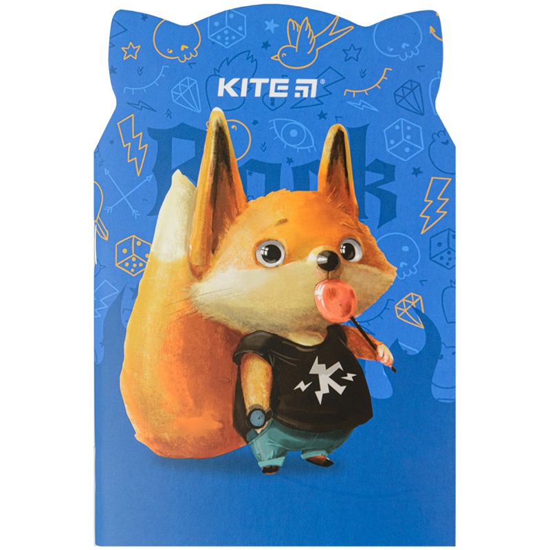 Notebook Kite Candy fox K22-461-3, 48 sheets, squared