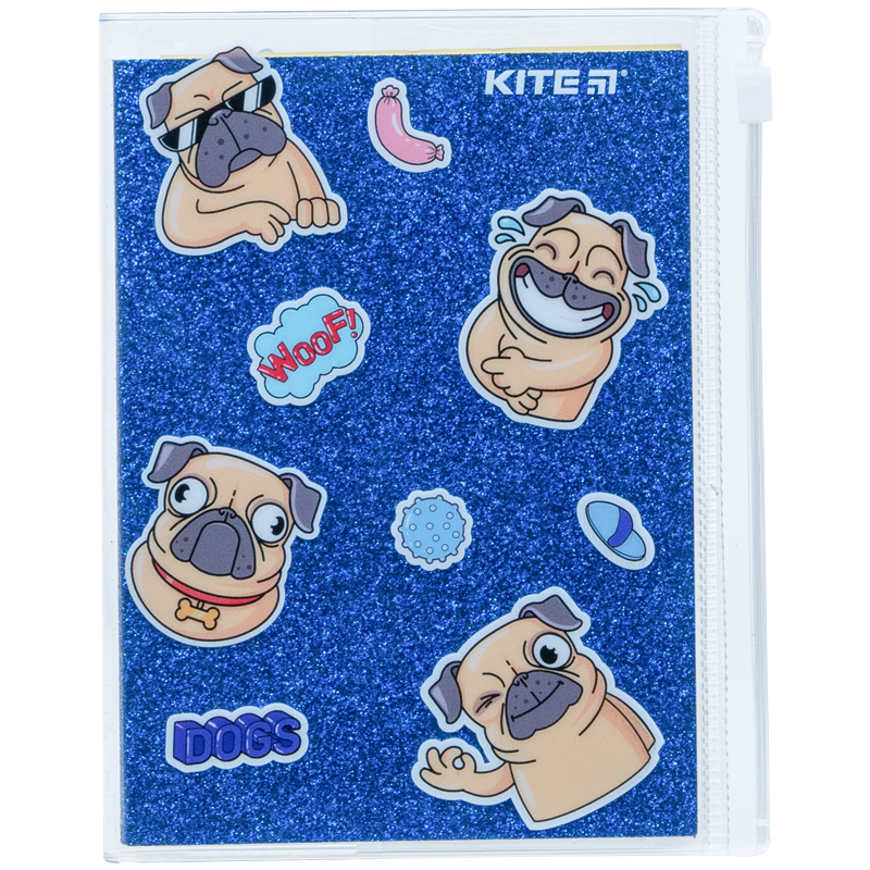 Notebook Kite Blue dogs K22-462-4, 80 sheets, squared