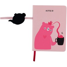Notebook Kite Pink Bear K22-464-1, hard cover, В6, 96 sheets, squared 5