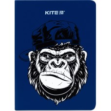 Notebook Kite Blue monkey K22-464-3, hard cover, В6, 96 sheets, squared 1