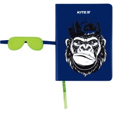 Notebook Kite Blue monkey K22-464-3, hard cover, В6, 96 sheets, squared 5