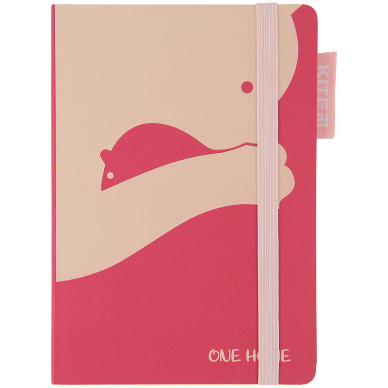 Notebook hard cover Kite K22-467-3, 120*196 mm, 96 sheets, pink