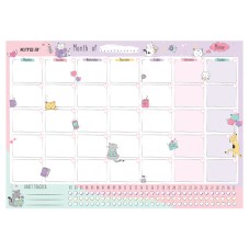 Wall-mounted monthly planner Kite Cats K22-470-2, А3