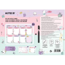 Wall-mounted weekly planner Kite Cats K22-471-2, А4 1