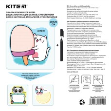 Wall-mounted notes board Kite Ice Cream K22-474-1, 20x20 cm 1