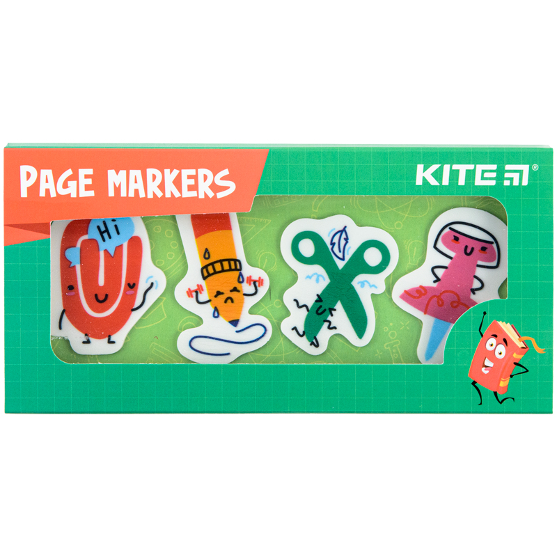 Page markers Kite Office K22-479-3, 4x20 pcs, 30x50 mm