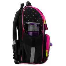Hard-shaped school backpack Kite Education Hearts K22-501S-4 (LED) 5