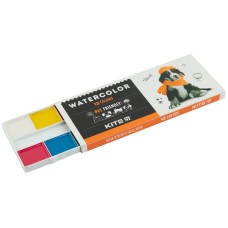 Aquarellfarben in Kartonverpackung Kite Dogs K23-041, 12 Farben 2
