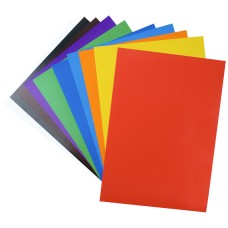 Color cardboard single-sided Kite K23-1255 (10 sheets/10 colors), А4 3