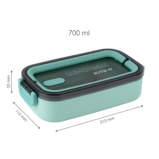 Lunchbox with fork and spoon Kite K23-182-2, 700 ml, green 1