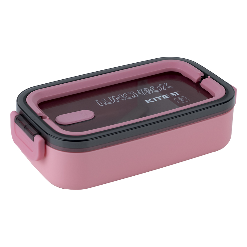 Lunchbox with fork and spoon Kite K23-182-3, 700 ml, pink
