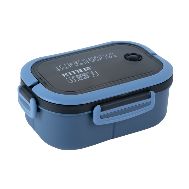Lunchbox with divider Kite K23-184-1, 1200 ml, blue