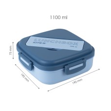 Lunchbox with divider Kite K23-186-2, 1100 ml, blue 1