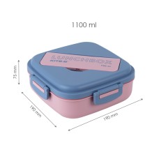 Lunchbox with divider Kite K23-186-3, 1100 ml, pink 1