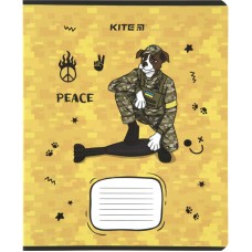Copybook Kite Brave animals K23-234-1, 12 sheets, lined 10