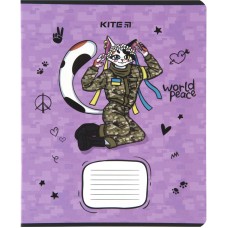Copybook Kite Brave animals K23-234-1, 12 sheets, lined 1