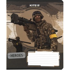 Copybook Kite Military K23-236-1, 18 sheets, squared 13