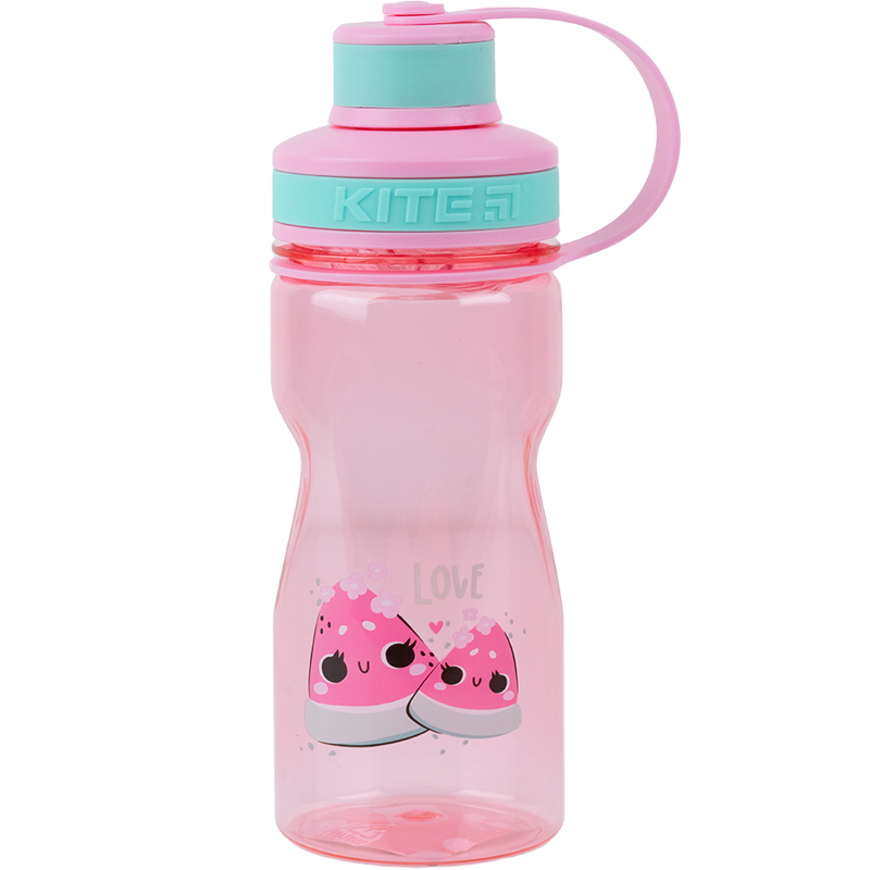 Water bottle Kite Love K23-397-1, 500 ml, pink