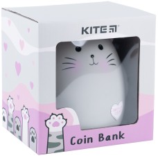 Coin bank Kite K23-498-3, grey cat 1