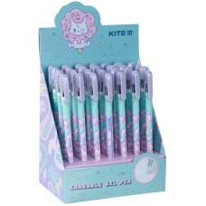Gel pen "write-erase" Kite Rainbow Catcorn K24-068-2, blue 1
