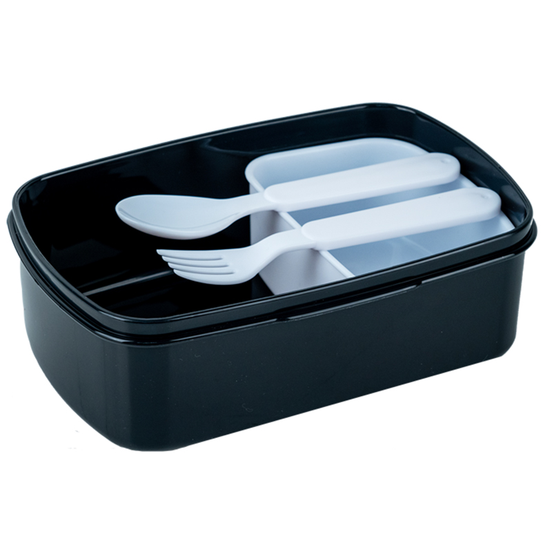 Lunchbox with fork and spoon Kite Game over K24-163-1, 750 ml