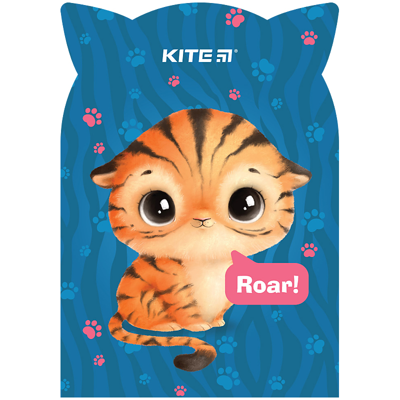 Notizblock Kite Roar cat K24-461-1, 48 Blätter, kariert