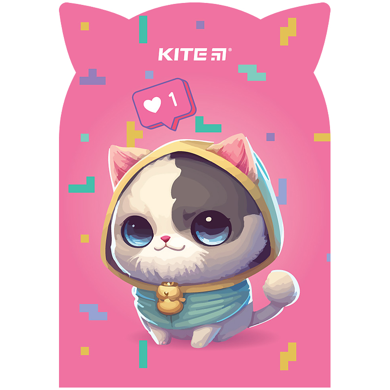 Notepad Kite Like cat K24-461-2, 48 sheets, squared