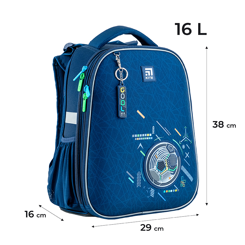 Hard-shaped school backpack Kite Education Goal K24-531M-4