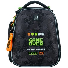 Hard-shaped school backpack Kite Education Game Over K24-531M-6 2