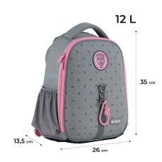 Hard-shaped school backpack Kite Education College Line girl K24-555S-2 1
