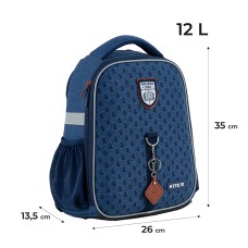 Hard-shaped school backpack Kite Education College Line boy K24-555S-4 1