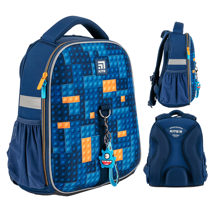 Hard-shaped school backpack Kite Education Blocks K24-555S-6